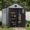 Aoodor 6 x 7.5 FT Outdoor Resin Storage Shed - 6 x 7.5 FT