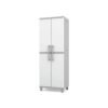Keter Utility Garage Vertical Resin Home Storage Cabinet with lockable Doors and Shelves Ideal for Organization and Tools, White