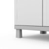 Keter Utility Garage Vertical Resin Home Storage Cabinet with lockable Doors and Shelves Ideal for Organization and Tools, White